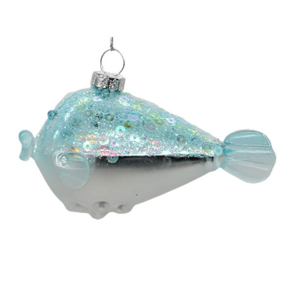 Blow Fish Glass Ornament 4" | Holiday Ornaments | boogie + birdie