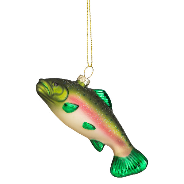 Green Fish Glass Ornament | Holidays | boogie + birdie