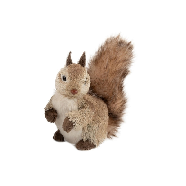 Grass Covered Squirrel Looking Down Table Piece (A64446) | Seasonal Decor | boogie + birdie