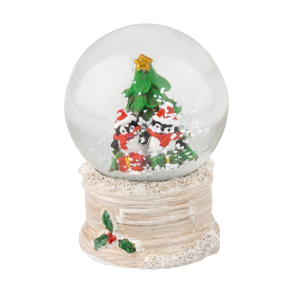 Penguins with Christmas Tree Mini Snow Globe | Holiday | boogie + birdie