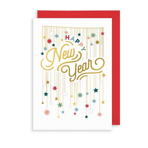 Stars Happy New Year Card | Art File | boogie + birdie