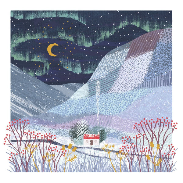 Cottage Christmas Card (ART-OVX01) | Art File | boogie + birdie