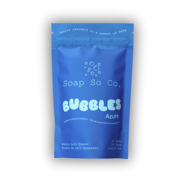 Azure Bubble Bath Powder | Soap So Co. | boogie + birdie