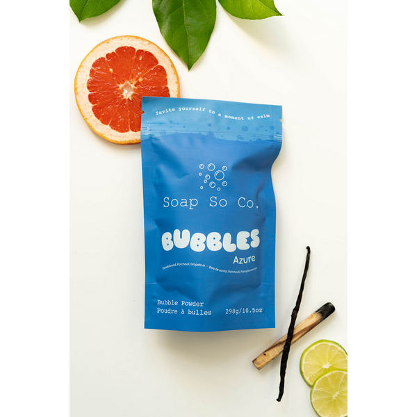 Azure Bubble Bath Powder | Soap So Co. | boogie + birdie