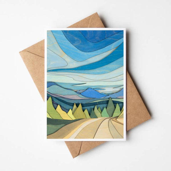 Adventure Awaits Card Art Card | Bellamy Studio | boogie + birdie