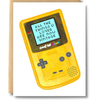 Game Pal All Things You Loved Are Vintage Birthday Card | Salt & Paper | boogie + birdie