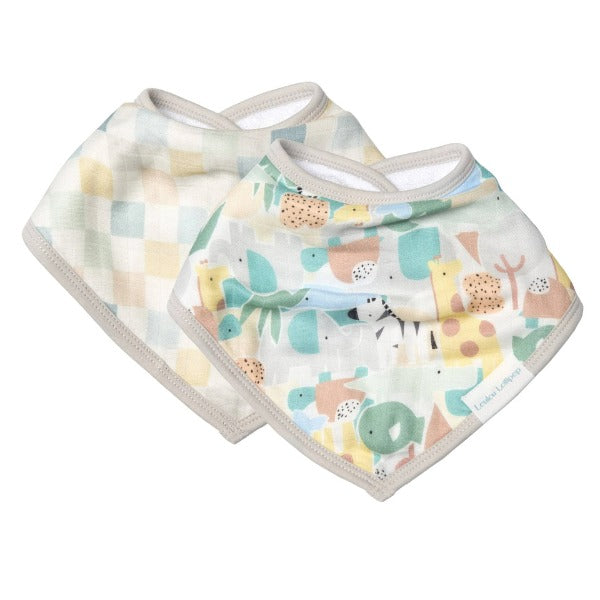 Animal Puzzle Bandana Bib Set (BIBANP) | Loulou Lollipop | boogie + birdie