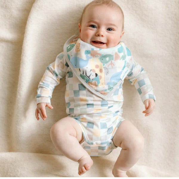 Animal Puzzle Bandana Bib Set (BIBANP) | Loulou Lollipop | boogie + birdie