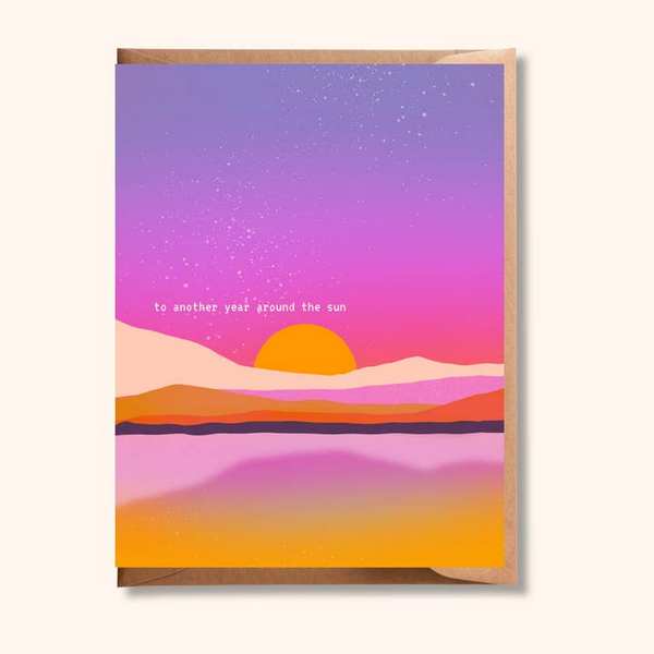 Another Year Around the Sun Birthday Card | Brush + Bird Paper Co. | boogie + birdie
