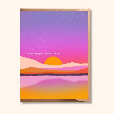 Another Year Around the Sun Birthday Card | Brush + Bird Paper Co. | boogie + birdie