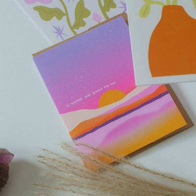Another Year Around the Sun Birthday Card | Brush + Bird Paper Co. | boogie + birdie