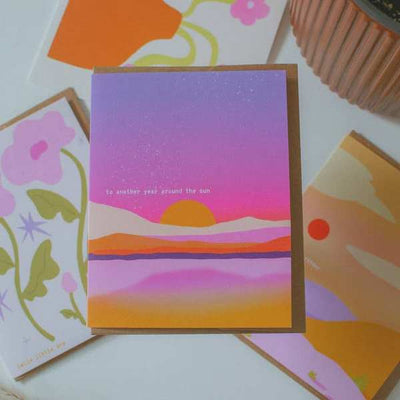 Another Year Around the Sun Birthday Card | Brush + Bird Paper Co. | boogie + birdie