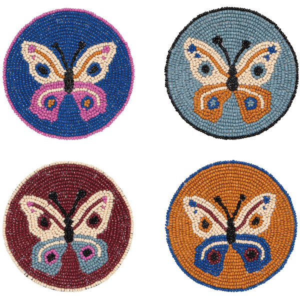 Beaded Aurora Coasters | Set of 4 | Danica Studio | boogie + birdie