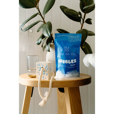 Azure Drip Soap on Rope | Soap So Co. | boogie + birdie