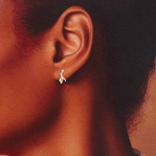January Snowdrop Birth Flower Stud Earrings | Attic Creations | boogie + birdie