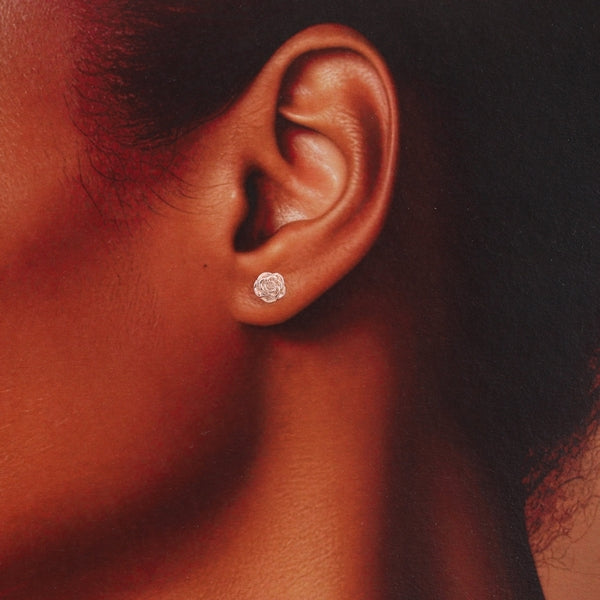 Rose June Birth Flower Stud Earrings | Attic Creations | boogie + birdie