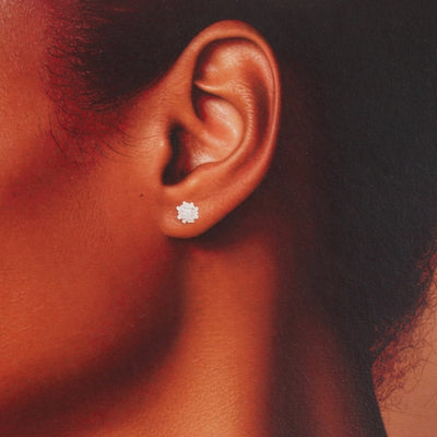 Chrysanthemum November Birth Flower Stud Earrings | Attic Creations | boogie + birdie