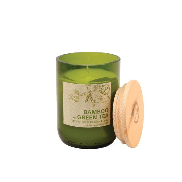 Bamboo & Green Tea Eco Green Candle | Paddywax | boogie + birdie