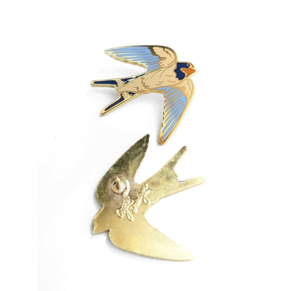 Barn Swallow Enamel Pin | Crystal Driedger | boogie + birdie