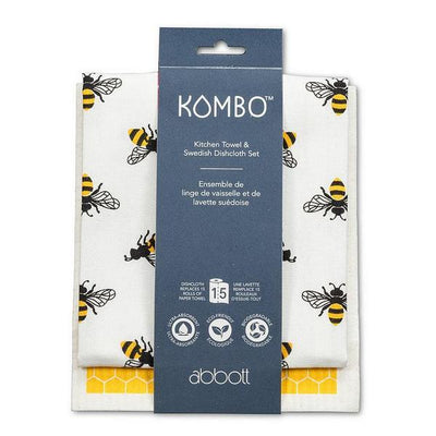 Bees Dishcloth + Tea Towel Set | Kitchen | boogie + birdie