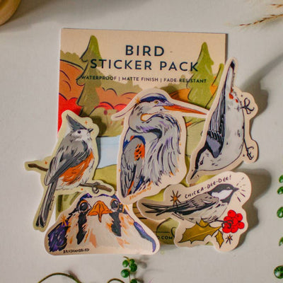 Birds Sticker | Set of 5 | Brush + Bird Paper Co. | boogie + birdie