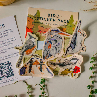 Birds Sticker | Set of 5 | Brush + Bird Paper Co. | boogie + birdie