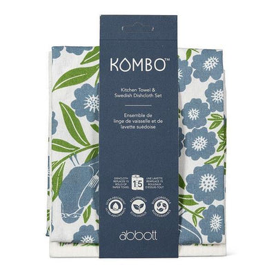 Birds and Leaves Dishcloth + Tea Towel Set | Kitchen | boogie + birdie