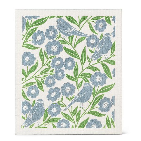 Birds and Leaves Dishcloth + Tea Towel Set | Kitchen | boogie + birdie