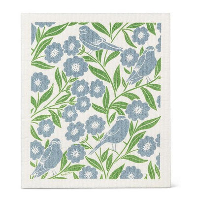 Birds and Leaves Dishcloth + Tea Towel Set | Kitchen | boogie + birdie