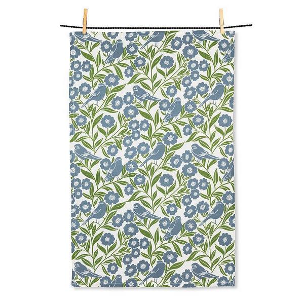 Birds and Leaves Dishcloth + Tea Towel Set | Kitchen | boogie + birdie