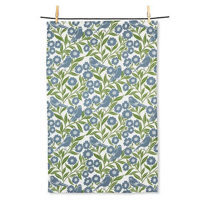 Birds and Leaves Dishcloth + Tea Towel Set | Kitchen | boogie + birdie