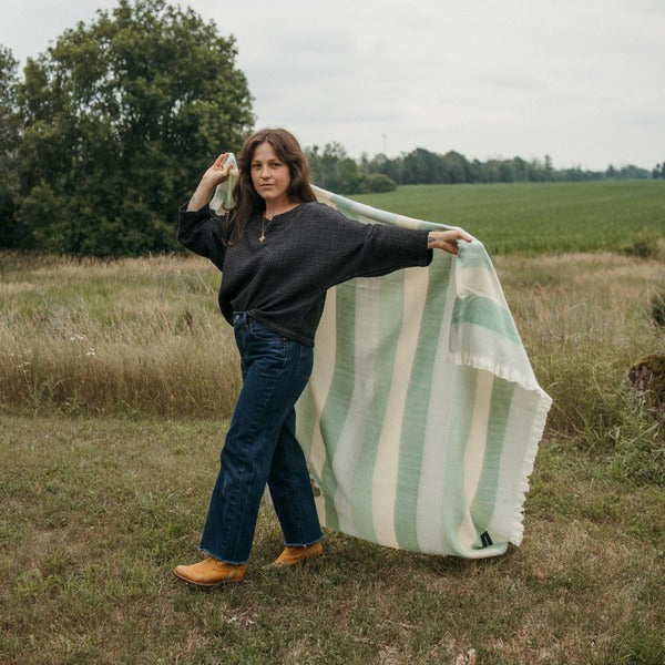 Honeydew Large Alpaca Throw (SBT18) | Pokoloko | boogie + birdie