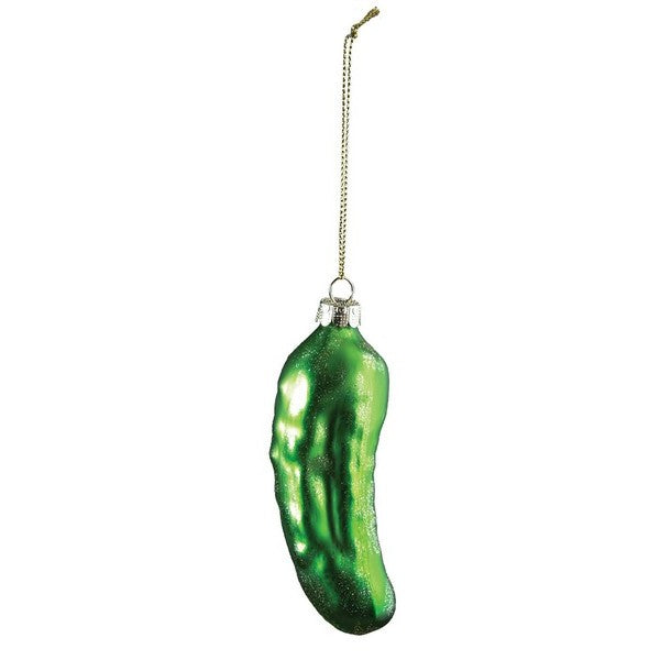 Glitter Pickle Glass Ornament | Holiday | boogie + birdie

