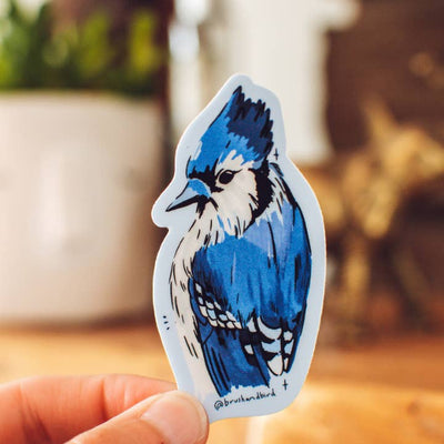 Blue Jay Sticker | Brush + Bird Paper Co. | boogie + birdie