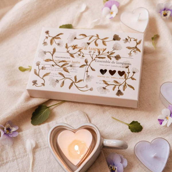 Heart Tealight Candles - Set of 6 | Mimi & August | boogie + birdie