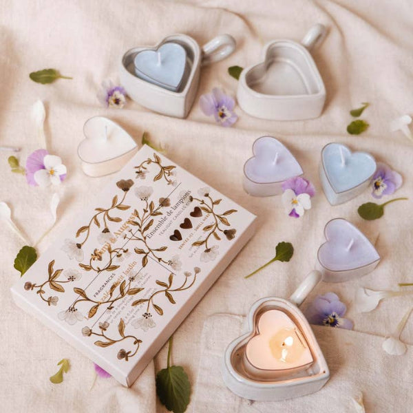 Heart Tealight Candles - Set of 6 | Mimi & August | boogie + birdie