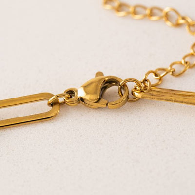 Gold Waterproof Bold Paperclip Necklace (2WP_FA25002-GLD) | Lover’s Tempo | boogie + birdie