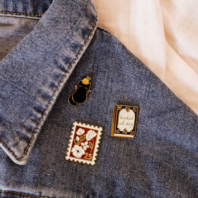 Floral Stamp Enamel Pin | Mimi & August | boogie + birdie