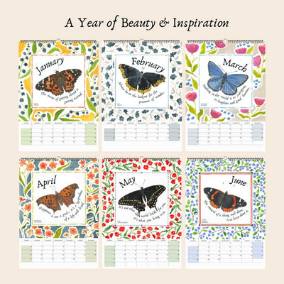 Butterflies Wall 2026 Calendar | Heirloom Island | boogie + birdie