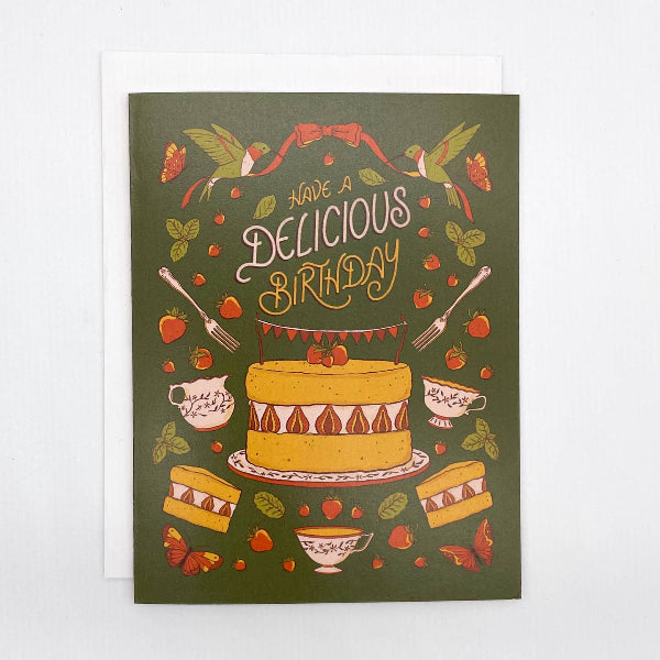 Cups & Cake Birthday Card | Carabara Designs | boogie + birdie
