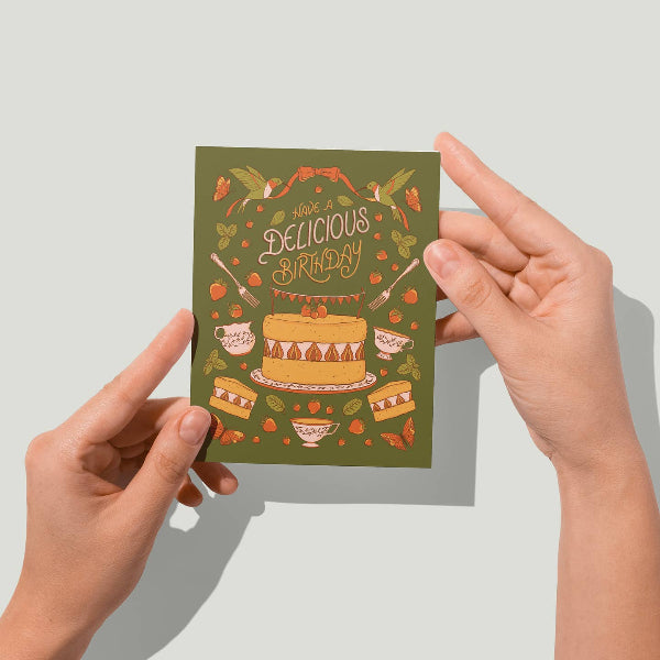 Cups & Cake Birthday Card | Carabara Designs | boogie + birdie