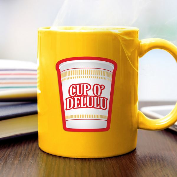 Cup O Delulu Vinyl Sticker | I'll Know It When I See It | boogie + birdie