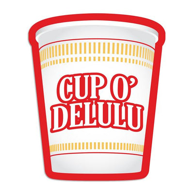 Cup O Delulu Vinyl Sticker | I'll Know It When I See It | boogie + birdie