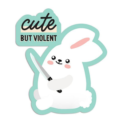 Cute But Violent Vinyl Sticker | I'll Know It When I See It | boogie + birdie