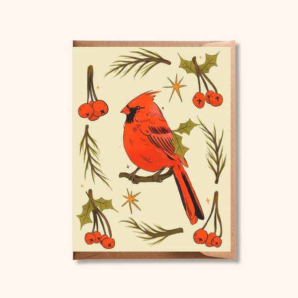 Cardinal Christmas Card | Brush + Bird Paper Co. | boogie + birdie