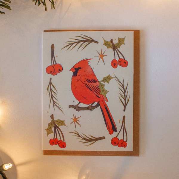 Cardinal Christmas Card | Brush + Bird Paper Co. | boogie + birdie