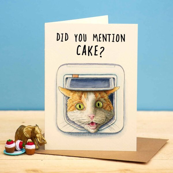 Catflap Birthday Card (B23) | Bewilderbeest | boogie + birdie