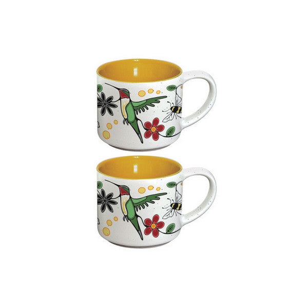 Hummingbird Espresso Mugs - Nenookaasi - Set of 2 | Native Northwest | boogie + birdie