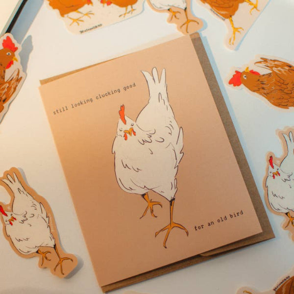 Chicken Pun Birthday Card | Brush + Bird Paper Co. | boogie + birdie