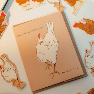 Chicken Pun Birthday Card | Brush + Bird Paper Co. | boogie + birdie